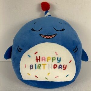 SQEQE Shark Stuffed Animal Toy Happy Birthday Birthday Plushies Doll 10inch